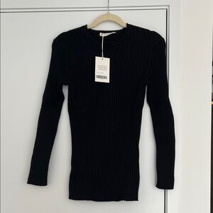 NWT Everlane Black Ribbed Women's Sweater